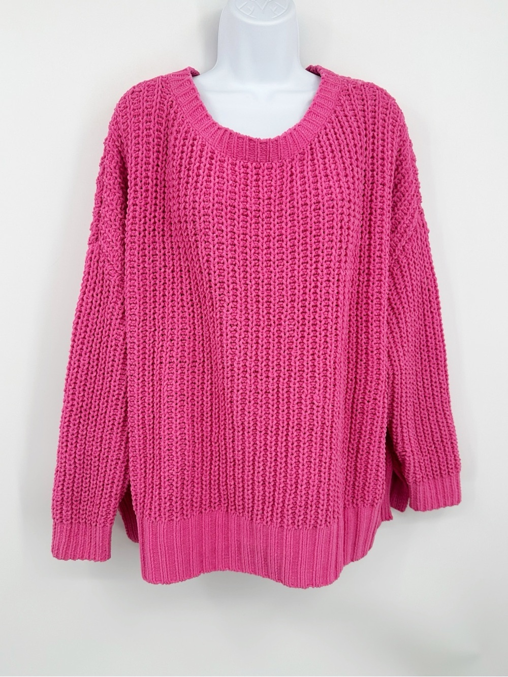 American Eagle Outfitters Pink Boho Baggy Sweater Size Medium